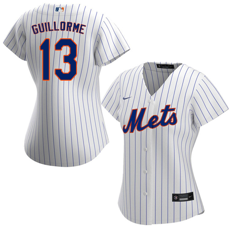 Nike Women #13 Luis Guillorme New York Mets Baseball Jerseys Sale-White
